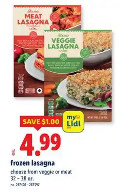 Lidl frozen lasagna offer