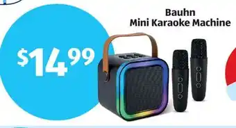 Aldi Bauhn Mini Karaoke Machine offer