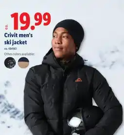 Lidl Crivit men's ski jacket offer