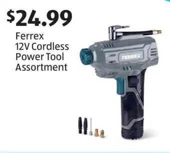 Aldi Ferrex 12V Cordless Power Tool Assortment offer