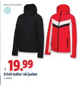 Lidl Crivit ladies' ski jacket offer