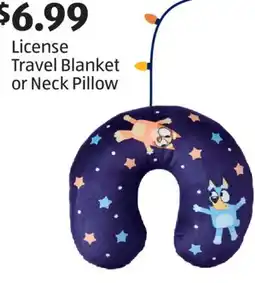 Aldi License Travel Blanket or Neck Pillow offer