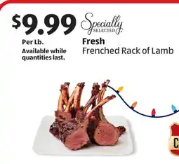 Aldi Fresh Frenched Rack of Lamb offer