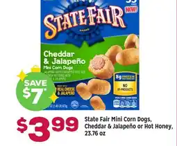 Grocery Outlet State Fair Mini Corn Dogs, Cheddar & Jalapeño or Hot Honey offer