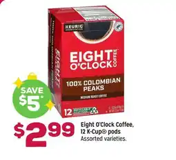 Grocery Outlet Eight O'Clock Coffee, 12 K-Cup pods offer