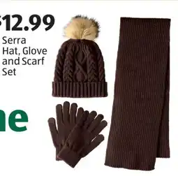 Aldi Serra Hat, Glove and Scarf Set offer