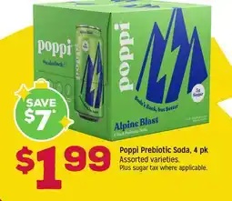 Grocery Outlet Poppi Prebiotic Soda, 4 pk offer