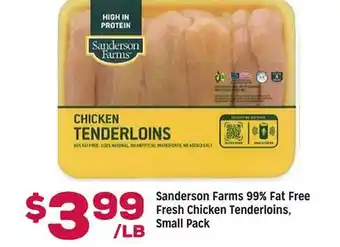 Grocery Outlet Sanderson Farms 99% Fat Free Fresh Chicken Tenderloins offer