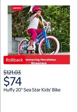 Walmart Huffy 20 Sea Star Kids' Bike, Fits Riders 44 - 56, Blue/Pink, Child, Girls offer