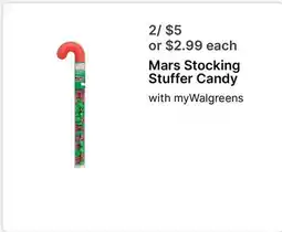 Walgreens Mars Stocking Stuffer Candy offer