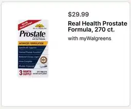 Walgreens Real Health Prostate Formula, 270 ct offer