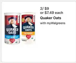 Walgreens Quaker Oats offer