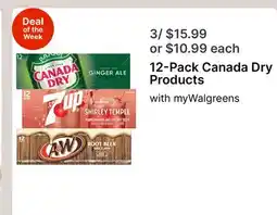 Walgreens 12-Pack Canada Dry Products offer