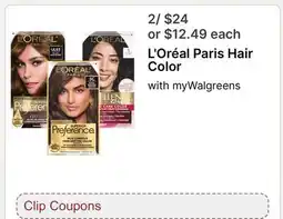 Walgreens L' Oréal Paris Hair Color offer
