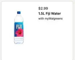 Walgreens 1.5L Fiji Water offer