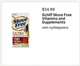Walgreens Schiff Move Free Vitamins and Supplements offer