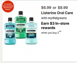 Walgreens Listerine Oral Care offer