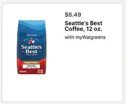 Walgreens Seattle's Best Coffee, 12 oz offer