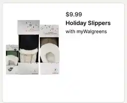 Walgreens Holiday Slippers offer