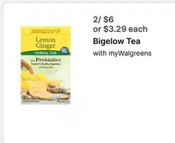Walgreens Bigelow Tea offer