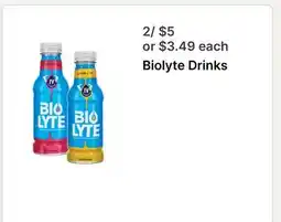 Walgreens Biolyte Drinks offer