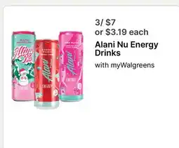 Walgreens Alani Nu Energy Drinks offer