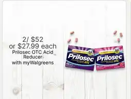 Walgreens Prilosec OTC Acid Reducer offer