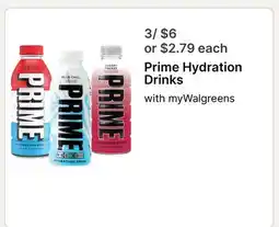 Walgreens Prime Hydration Drinks offer