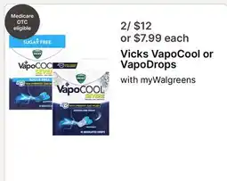 Walgreens Vicks VapoCool or VapoDrops offer