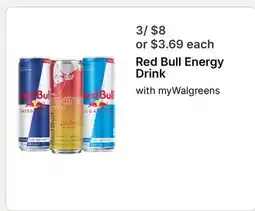 Walgreens Red Bull Energy Drink offer