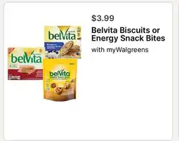 Walgreens Belvita Biscuits or Energy Snack Bites offer