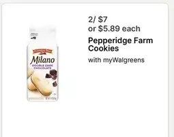 Walgreens Pepperidge Farm Cookies offer