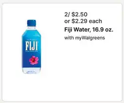 Walgreens Fiji Water, 16.9 oz offer
