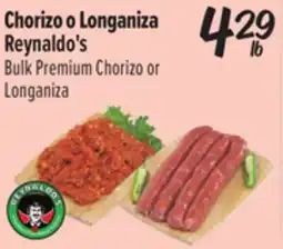El Super Reynaldo's Bulk Premium Chorizo or Longaniza offer