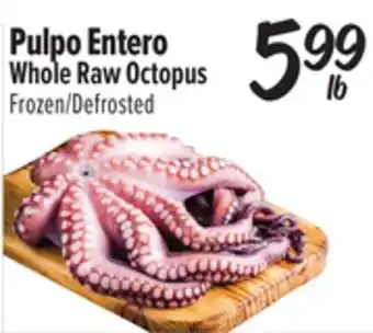 El Super Whole Raw Octopus offer