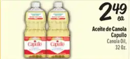 El Super Capullo Canola Oil offer