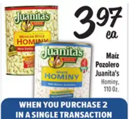 El Super Juanita's Hominy offer
