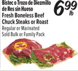 El Super Fresh Boneless Beef Chuck Steaks or Roast offer