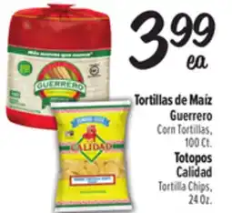 El Super Corn Tortillas, Calidad Tortilla Chips offer