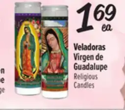 El Super Virgen de Guadalupe Religious Candles offer