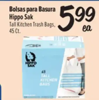 El Super Hippo Sak Tall Kitchen Trash Bags offer