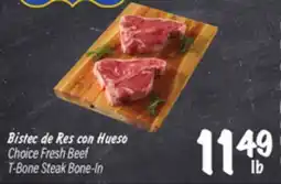 El Super Choice Fresh Beef T-Bone Steak Bone-In offer