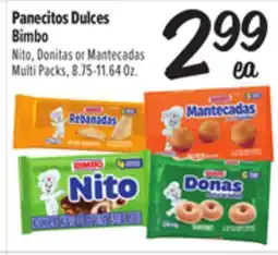 El Super Bimbo Nito, Donitas or Mantecadas Multi Packs offer