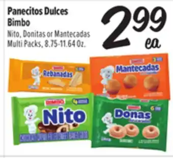 El Super Bimbo Nito, Donitas or Mantecadas Multi Packs offer