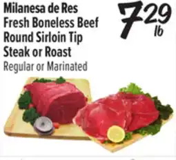 El Super Fresh Boneless Beef Round Sirloin Tip Steak or Roast offer