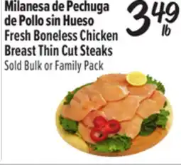 El Super Fresh Boneless Chicken Breast Thin Cut Steaks offer