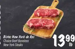 El Super Choice Beef Boneless New York Steaks offer