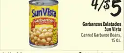 El Super Sun Vista Canned Garbanzo Beans offer