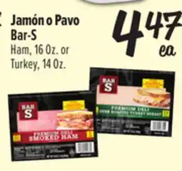 El Super Bar-S Ham, 16 Oz. or Turkey, 14 Oz offer