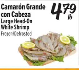 El Super Large Head-On White Shrimp offer